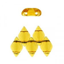 Matubo GemDuo Beads 8x5mm Medium topaz